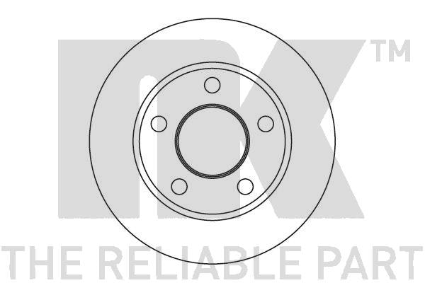 NF PARTS Тормозной диск 204749NF